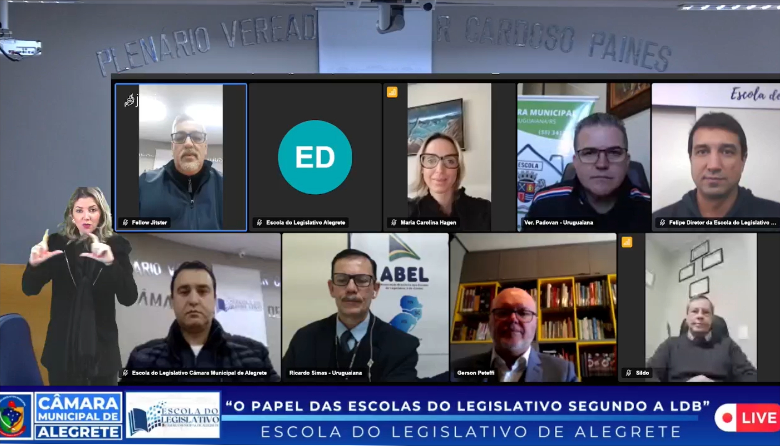 Live marca Dia Nacional da Educação Legislativa