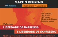 Escola do Legislativo realiza palestra sobre liberdade de imprensa e expressão