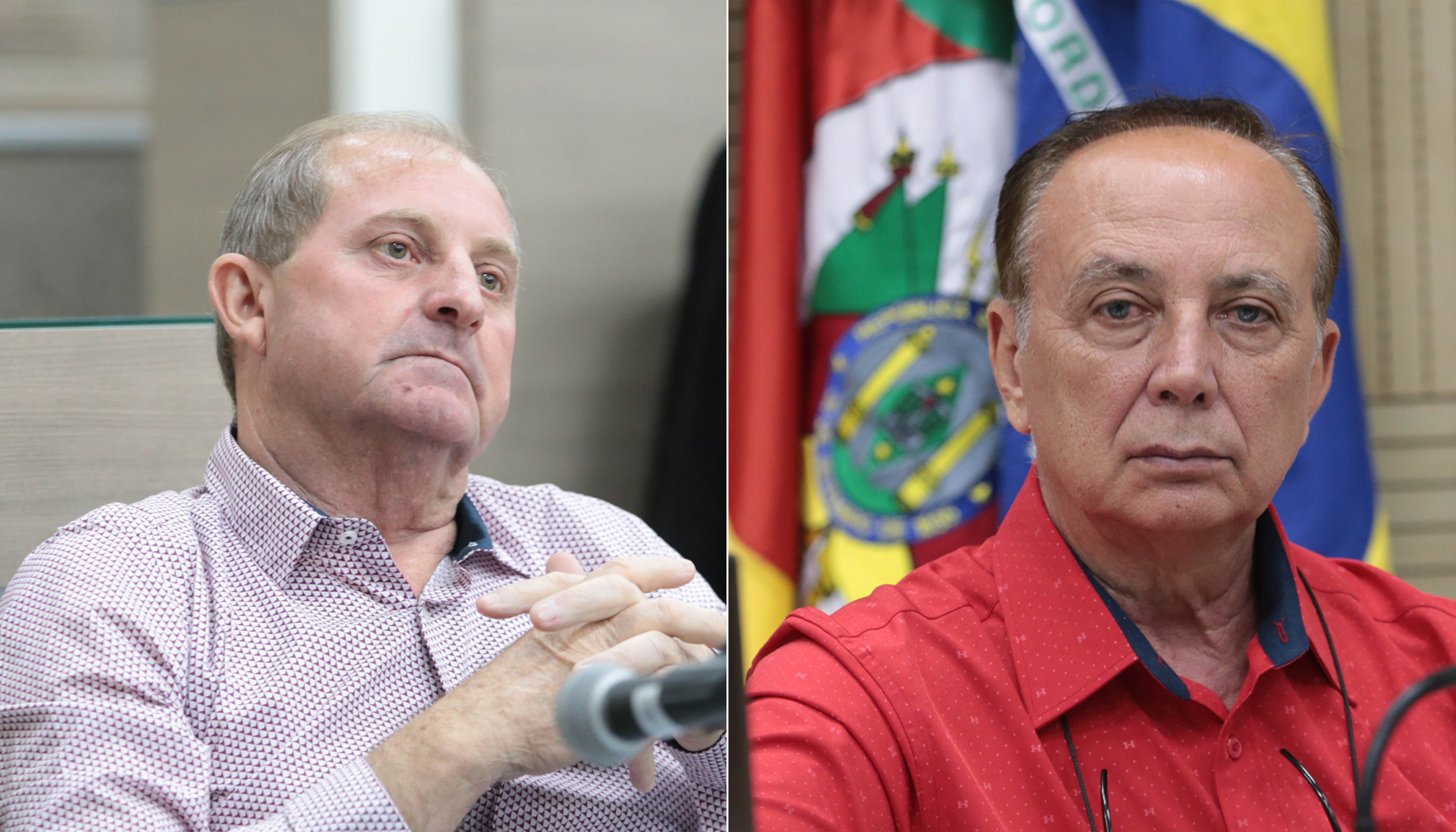 Esio Muller e Luiz Carlos Schenlrte participam da sessão desta quarta