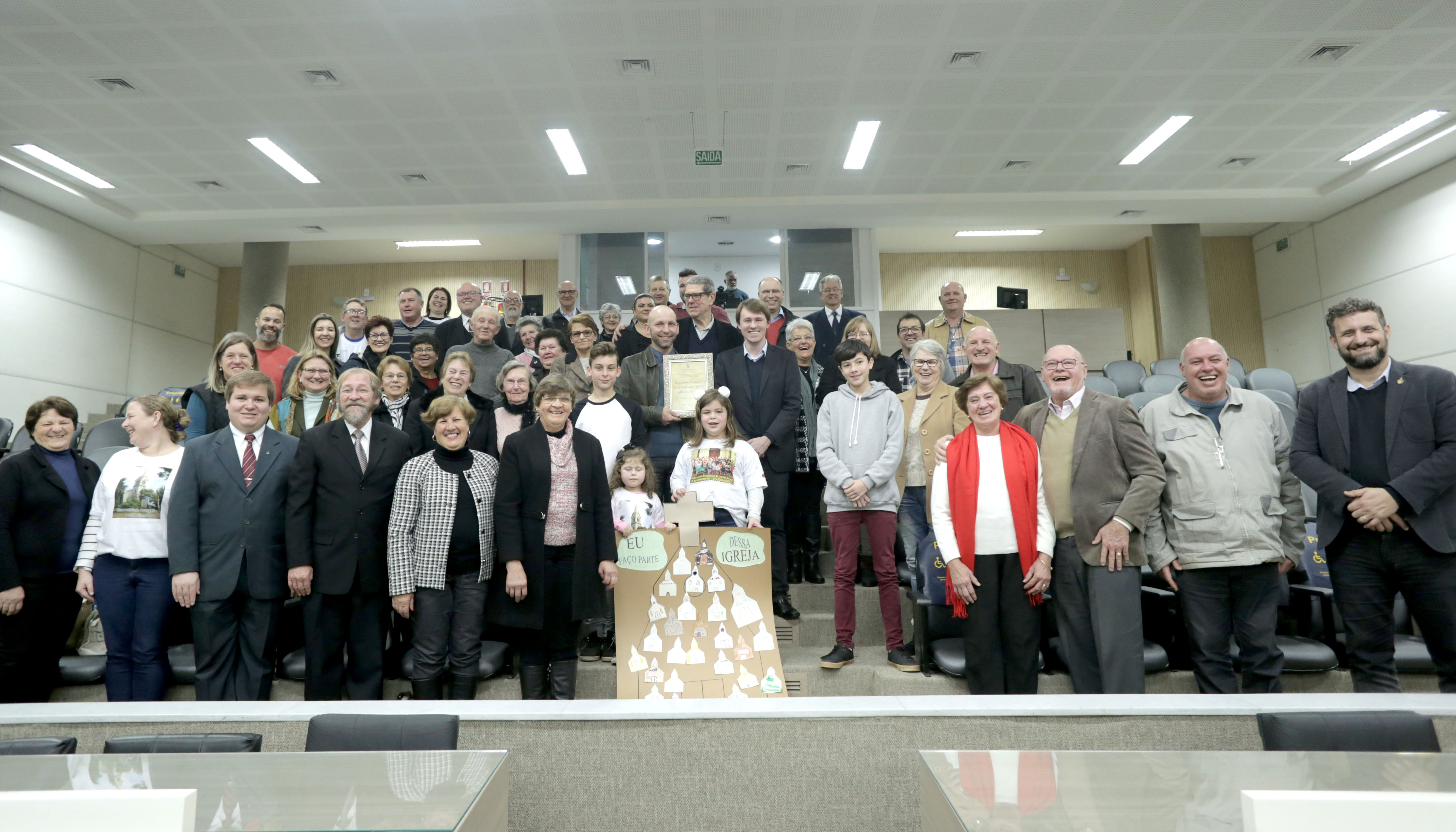Legislativo homenageia os 170 anos da Comunidade Evangélica de Lomba Grande