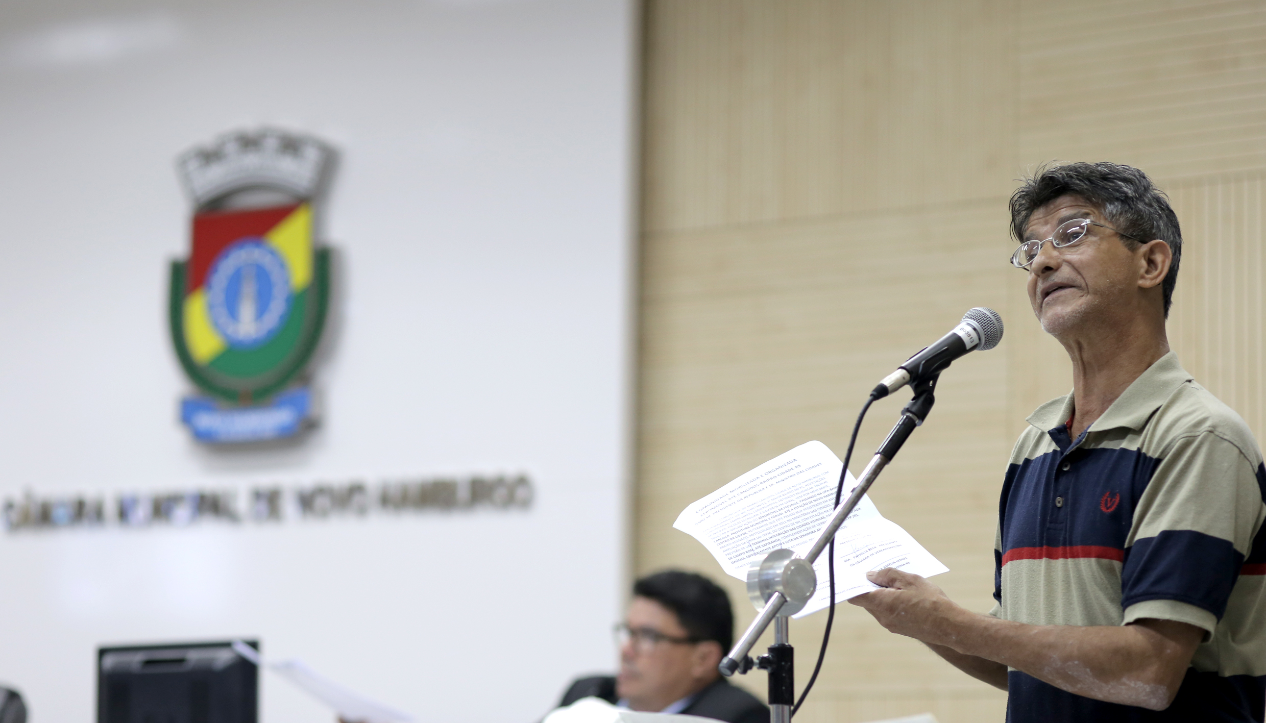 Líder comunitário apresenta reivindicações que serão levadas a Brasília