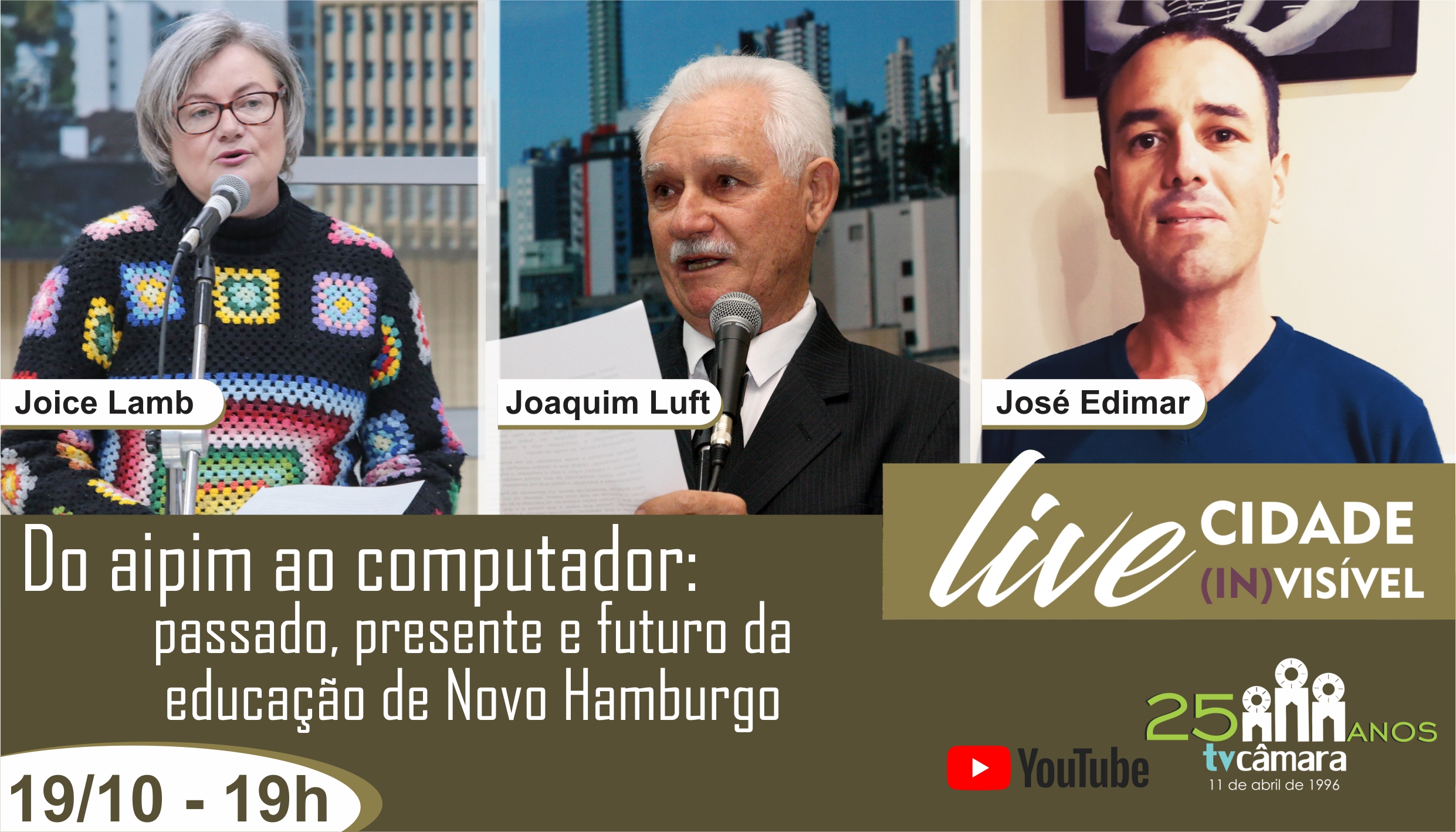 Live na TV Câmara abordará história e políticas educacionais em Novo Hamburgo