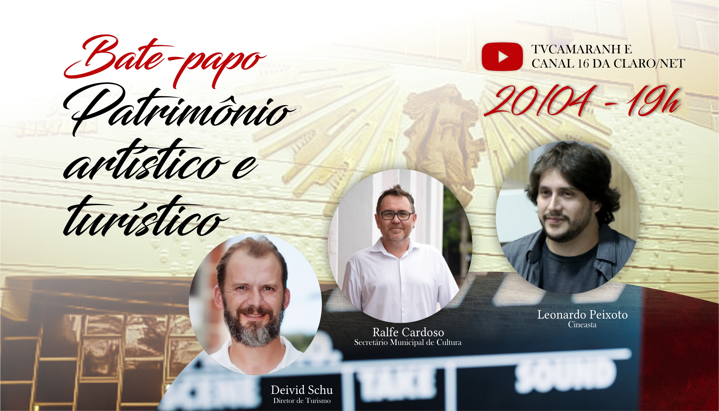 Live sobre patrimônio artístico e turístico retoma segundo bate-papo do projeto Cidade (in)visível