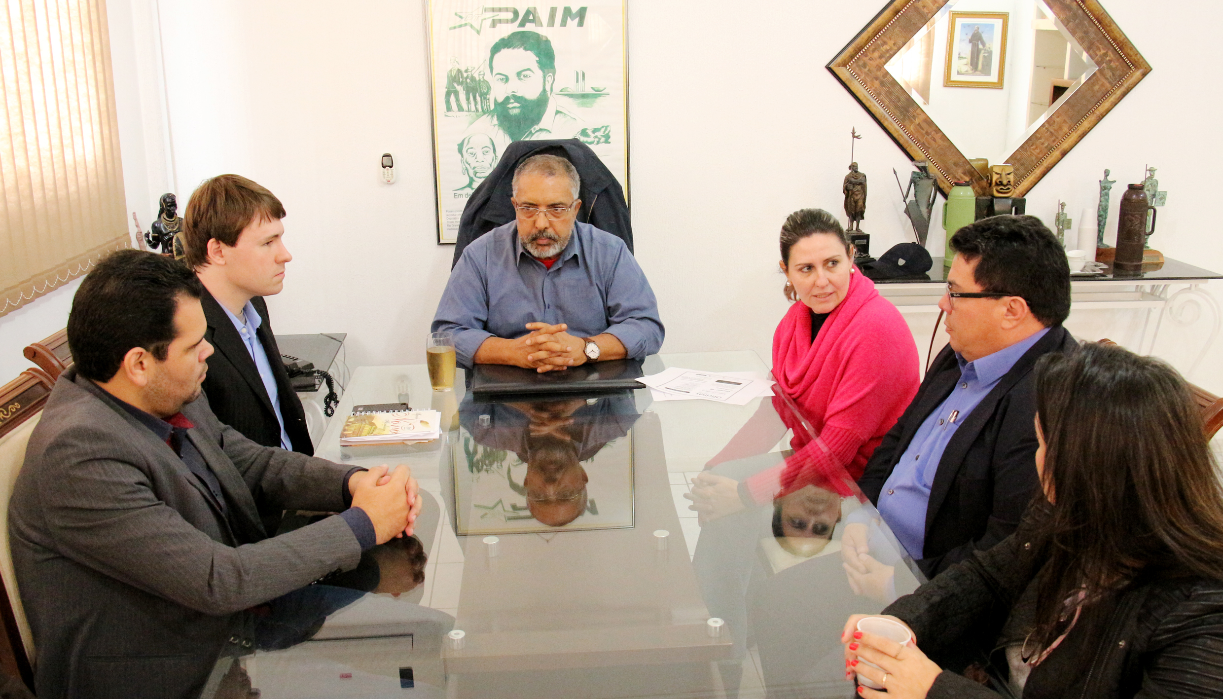 Oficina Interlegis é pauta de encontro entre senador Paim e Mesa Diretora da Câmara