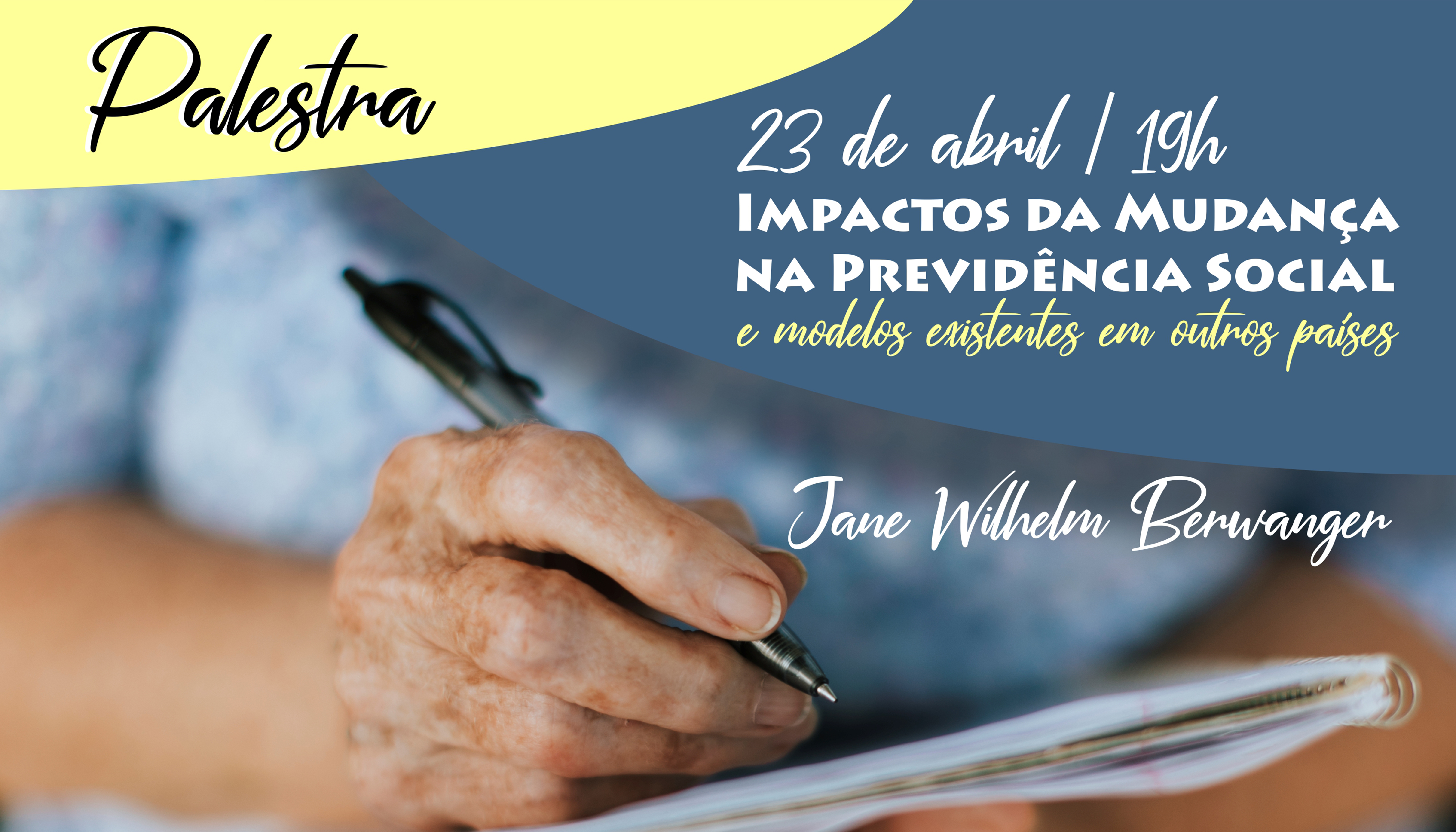 Palestra sobre previdência social abordará modelos adotados em outros países