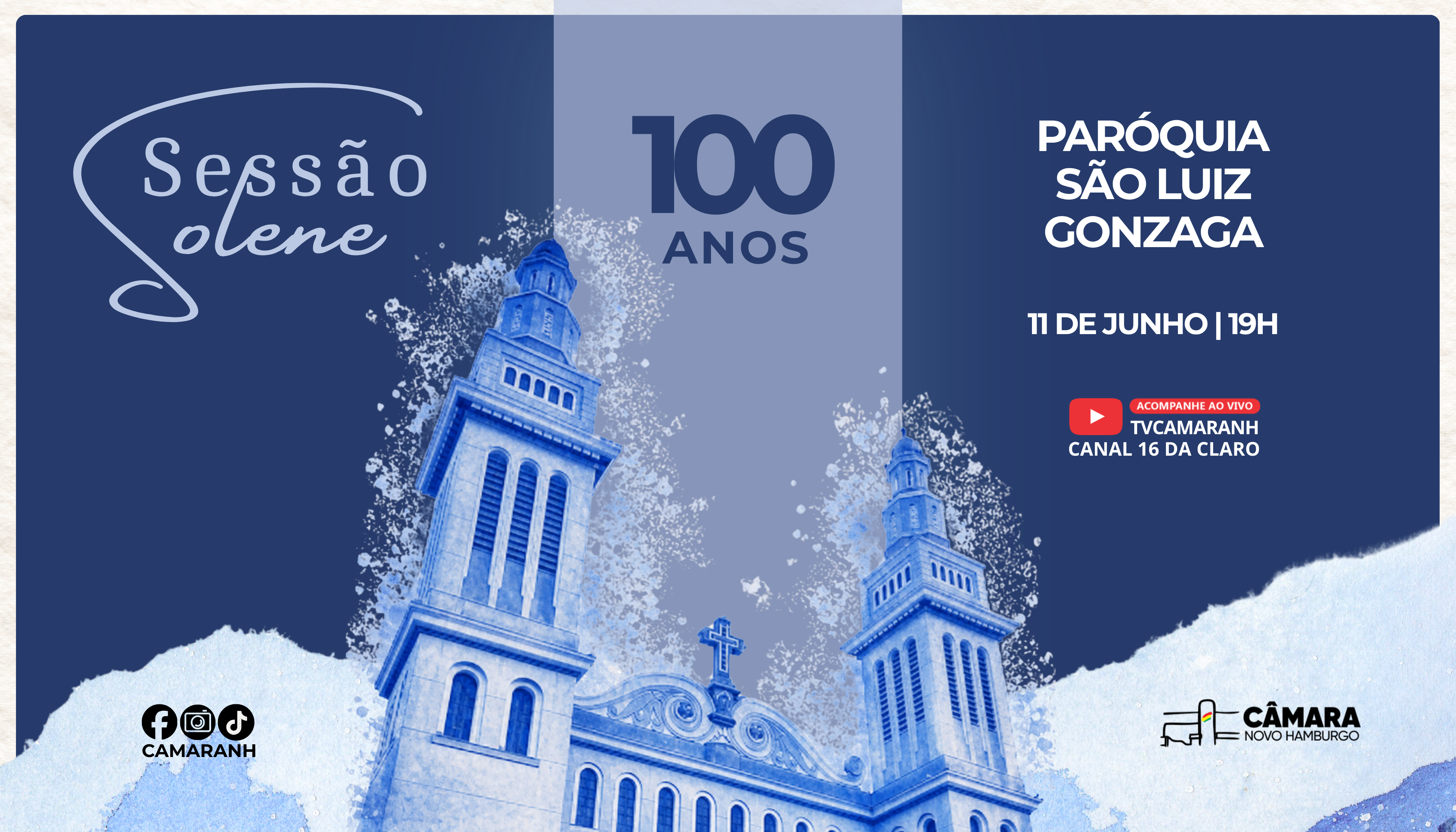 Paróquia São Luiz Gonzaga festeja centenário em sessão solene no dia 11
