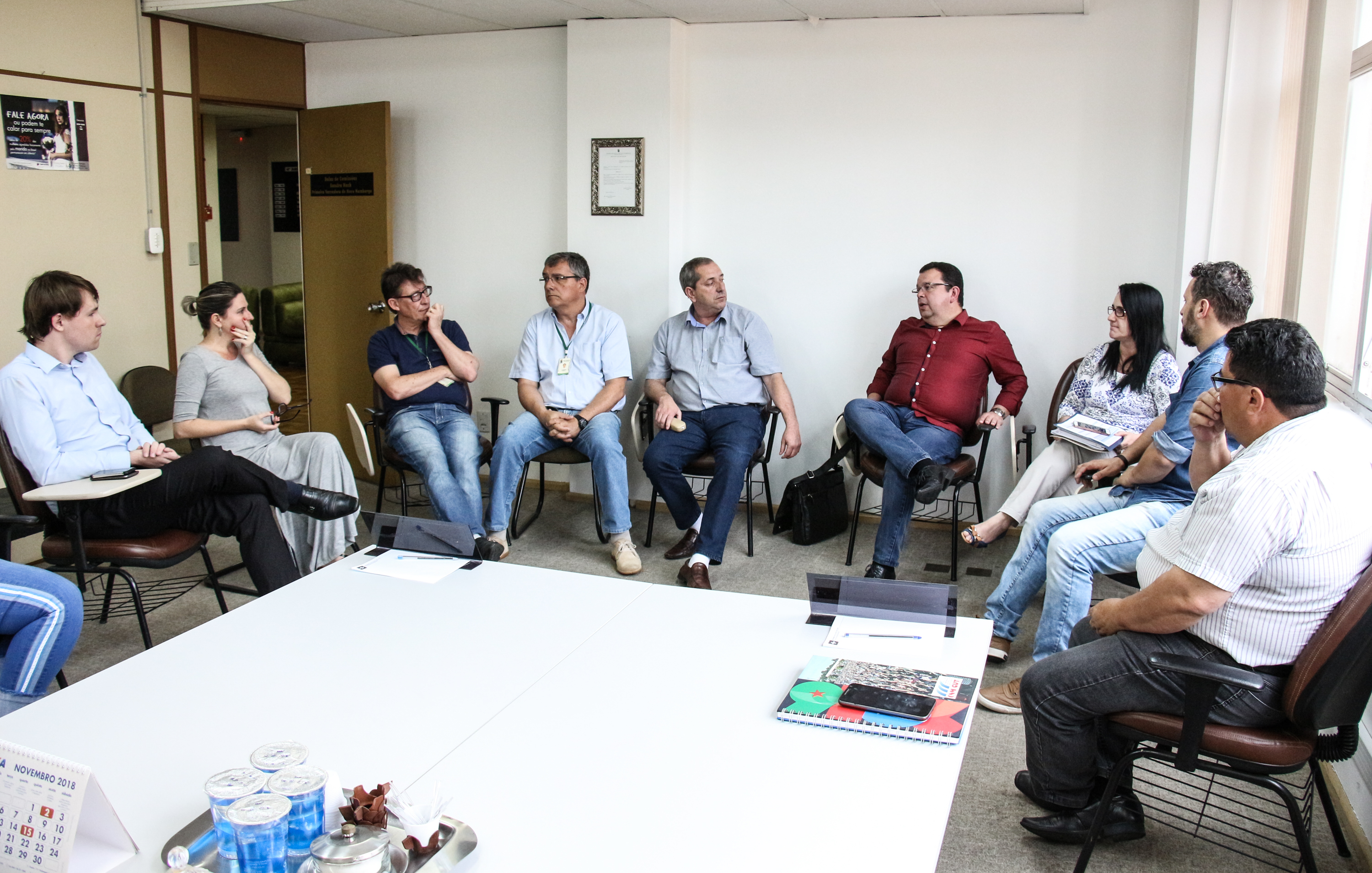 Prefeitura e vereadores debatem andamento das obras do Centro