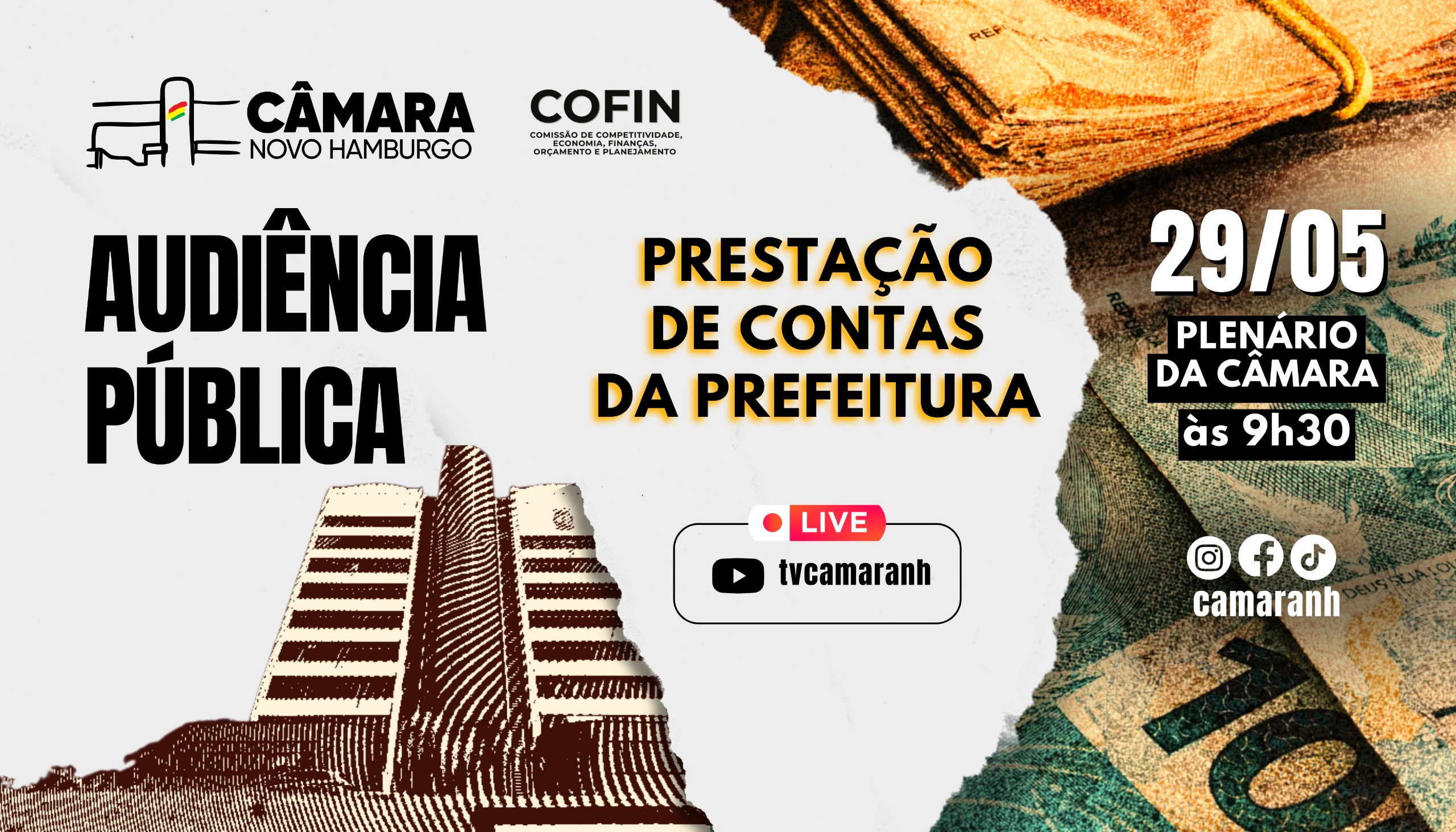 Prefeitura presta contas no próximo dia 29