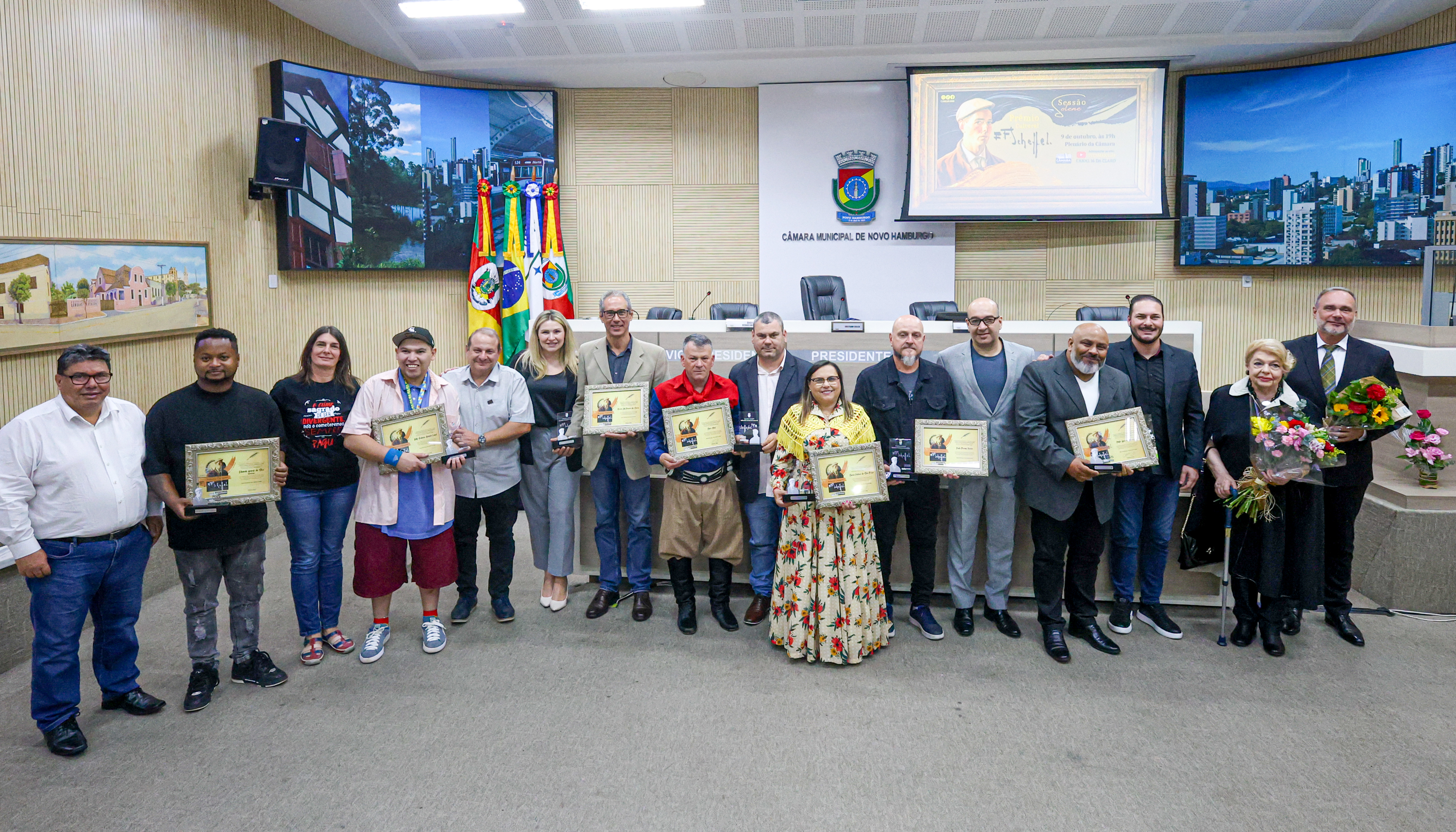 Prêmio Cultural Ernesto Frederico Scheffel reconhece personalidades que fortalecem a arte e identidade hamburguense