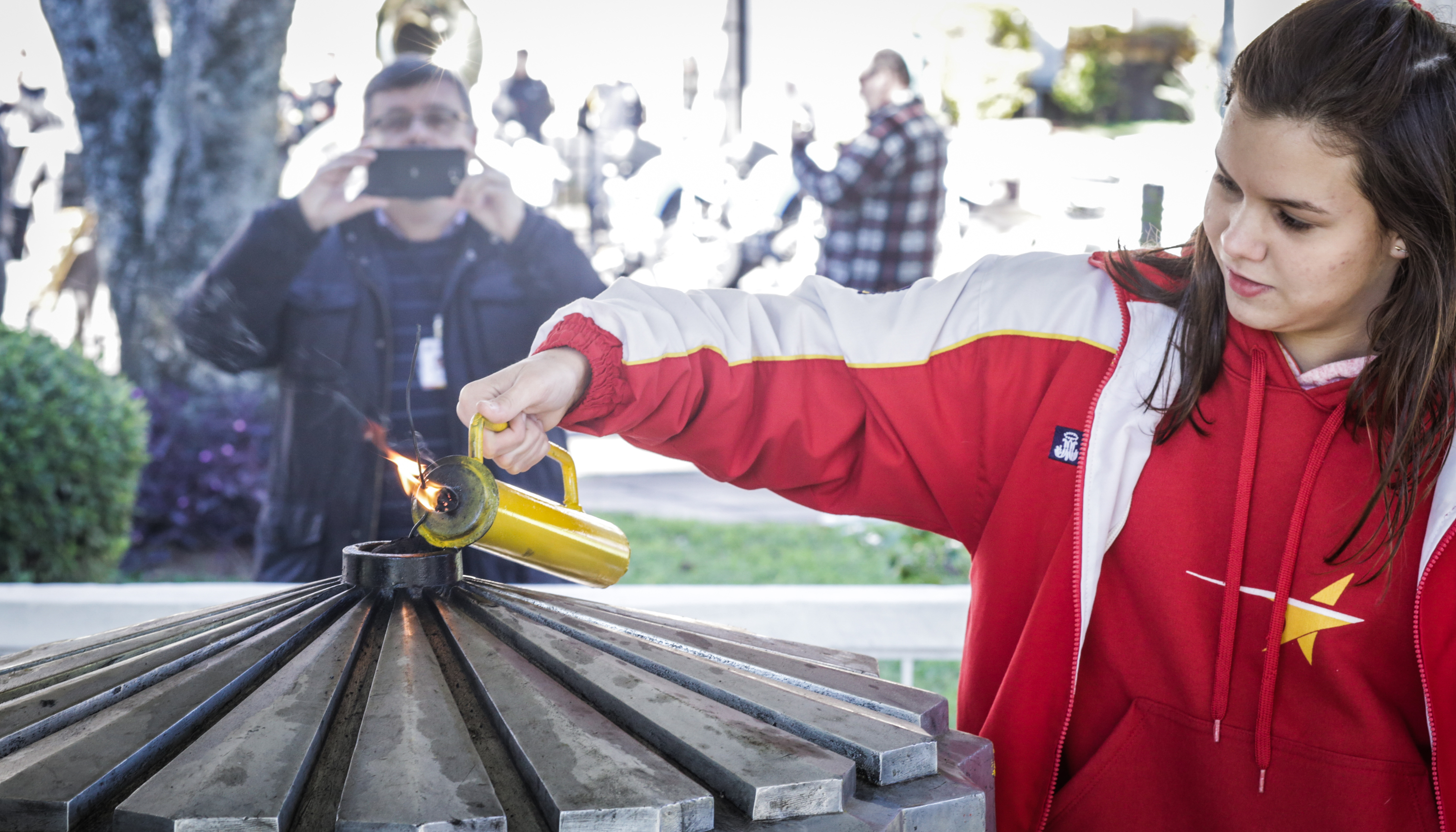  Presidente da Câmara participa da chegada do fogo simbólico alusivo à Semana da Pátria