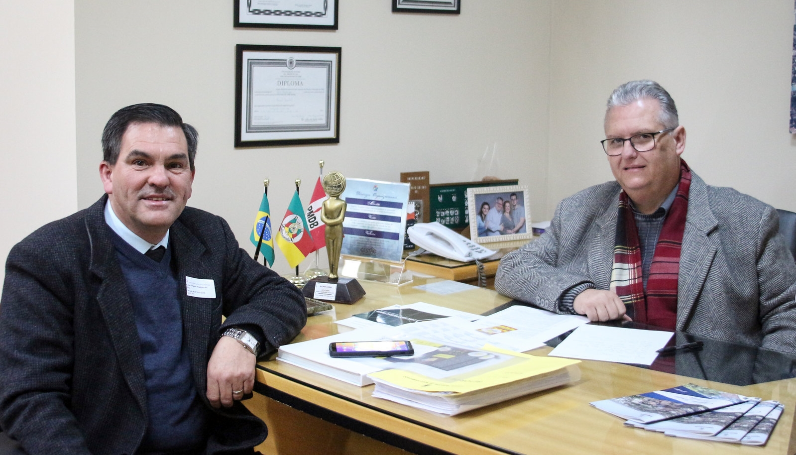 Presidente da Câmara recebe diretor da Aurora Educacional