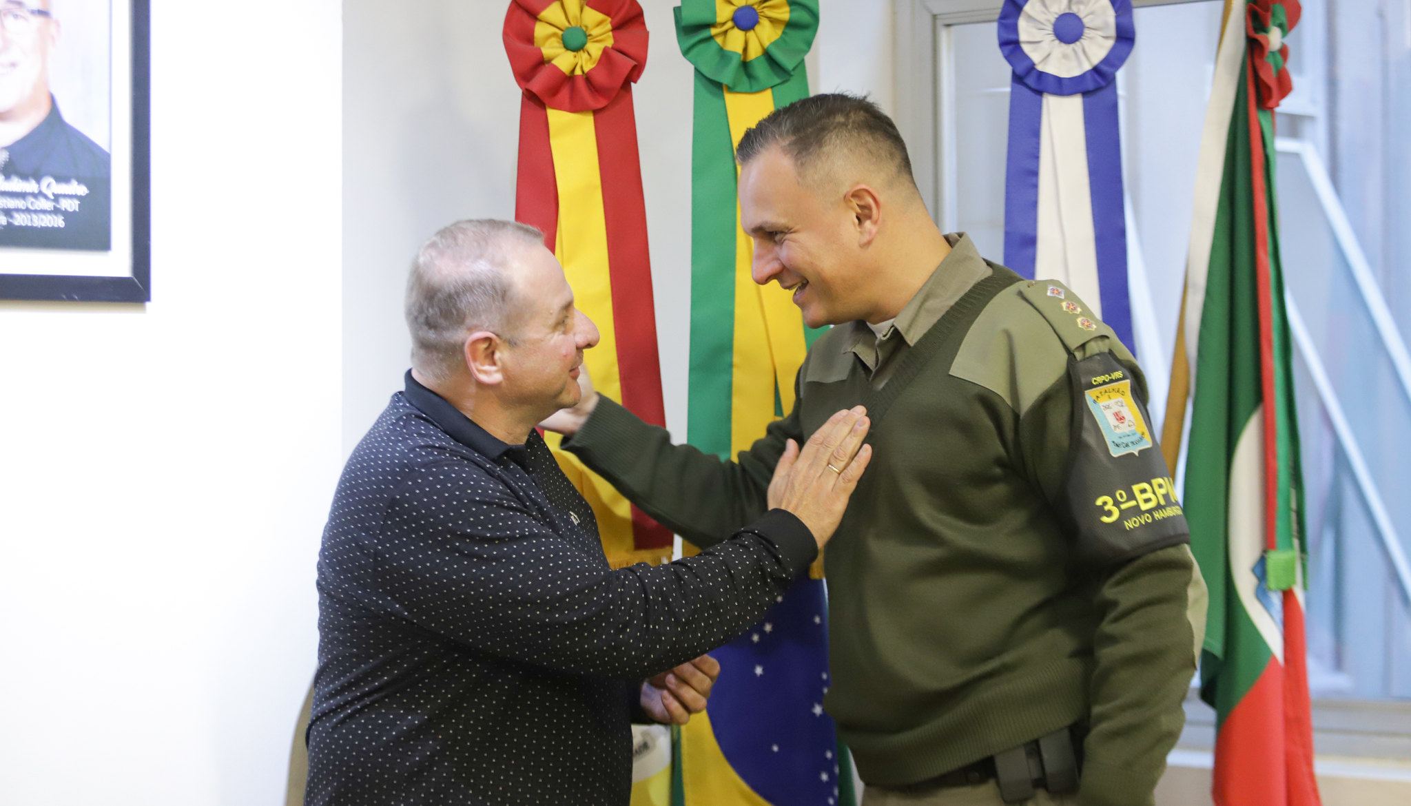 Presidente da Câmara se reúne com o Comandante do 3° BPM