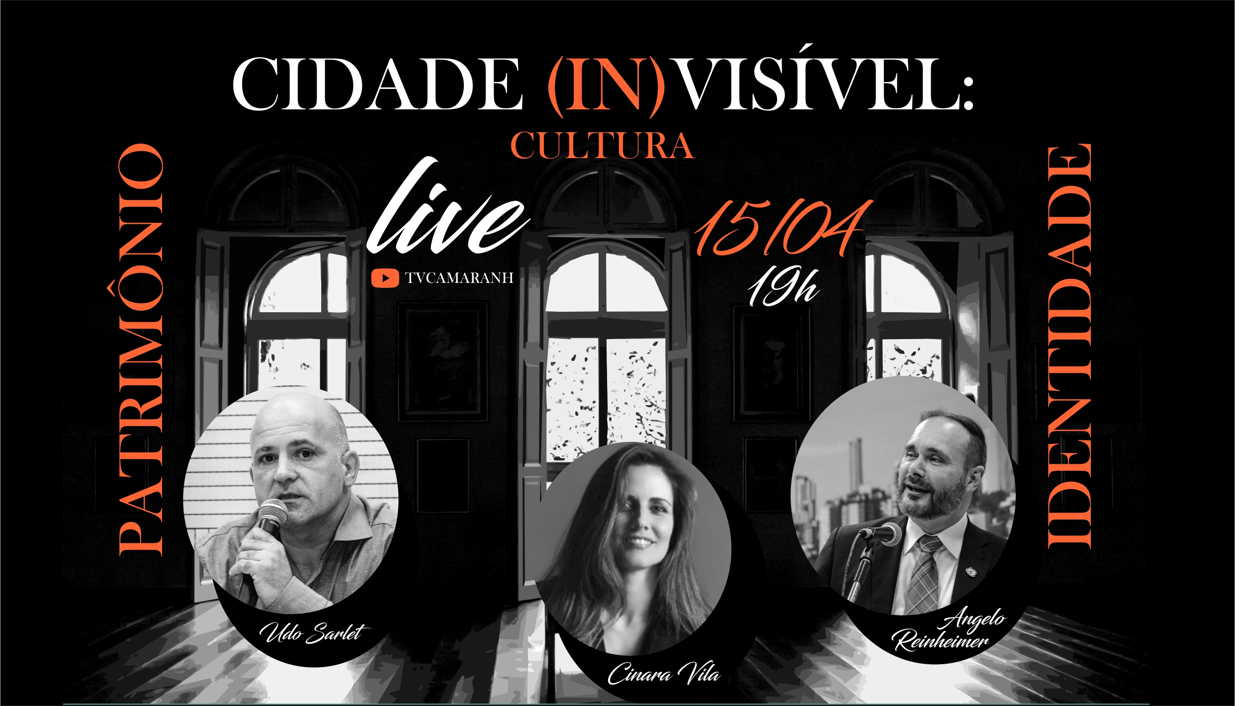 Projeto Cidade (In)visível: Cultura, Patrimônio e Identidade estreará em live no dia 15