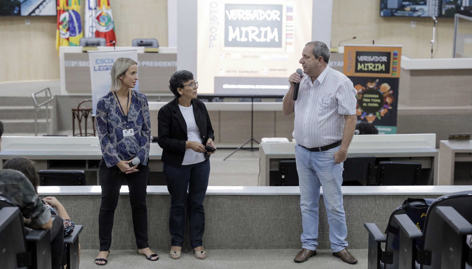 Projeto Vereador Mirim recebe alunos da escola Eugênio Nelson Ritzel