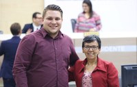 Rafael Lucas e Tita compuseram o plenário nesta segunda-feira