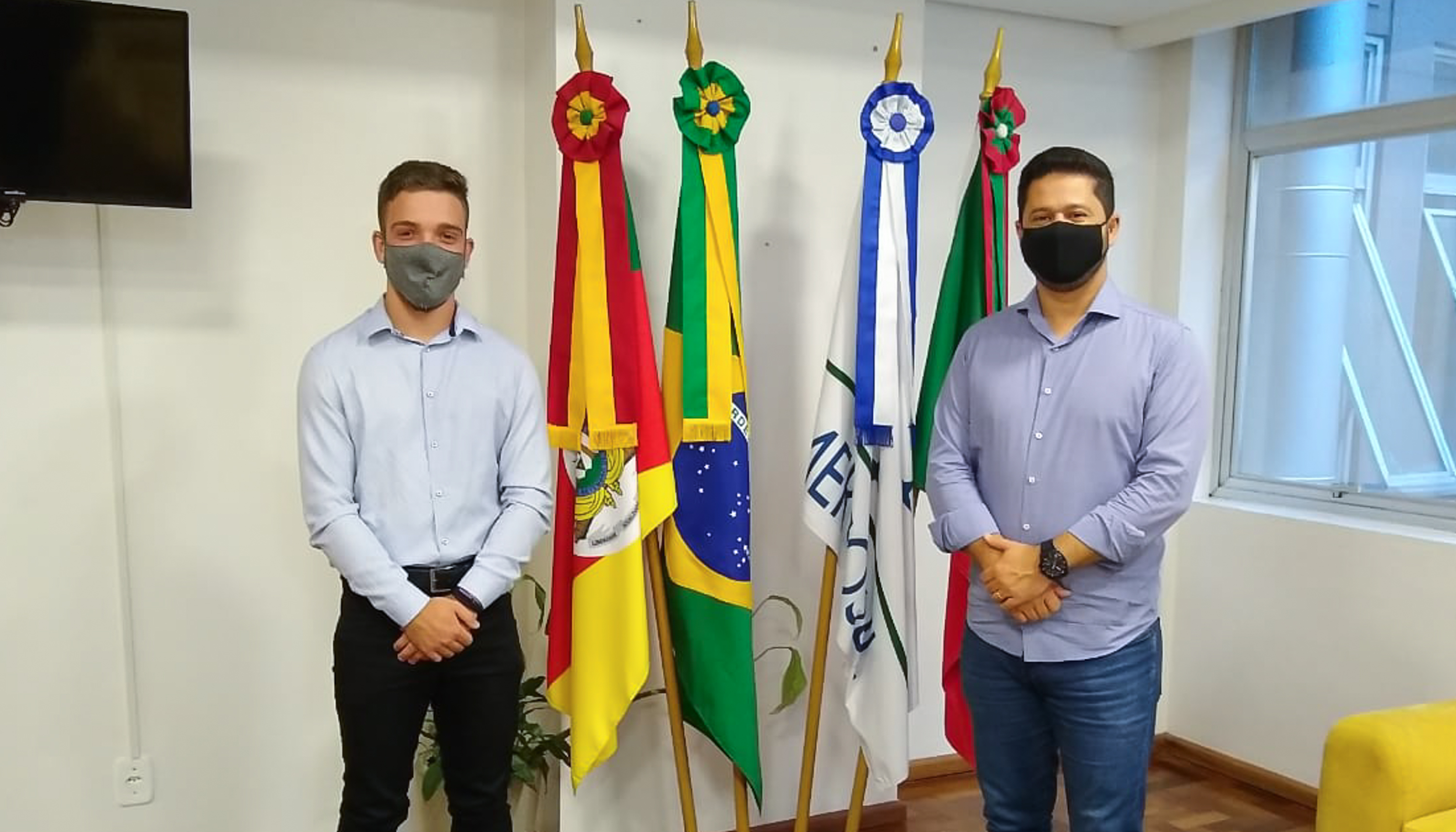 Raizer e Dilkin propõem parcerias e estreitamento de diálogo entre Legislativos de Novo Hamburgo e Estância Velha