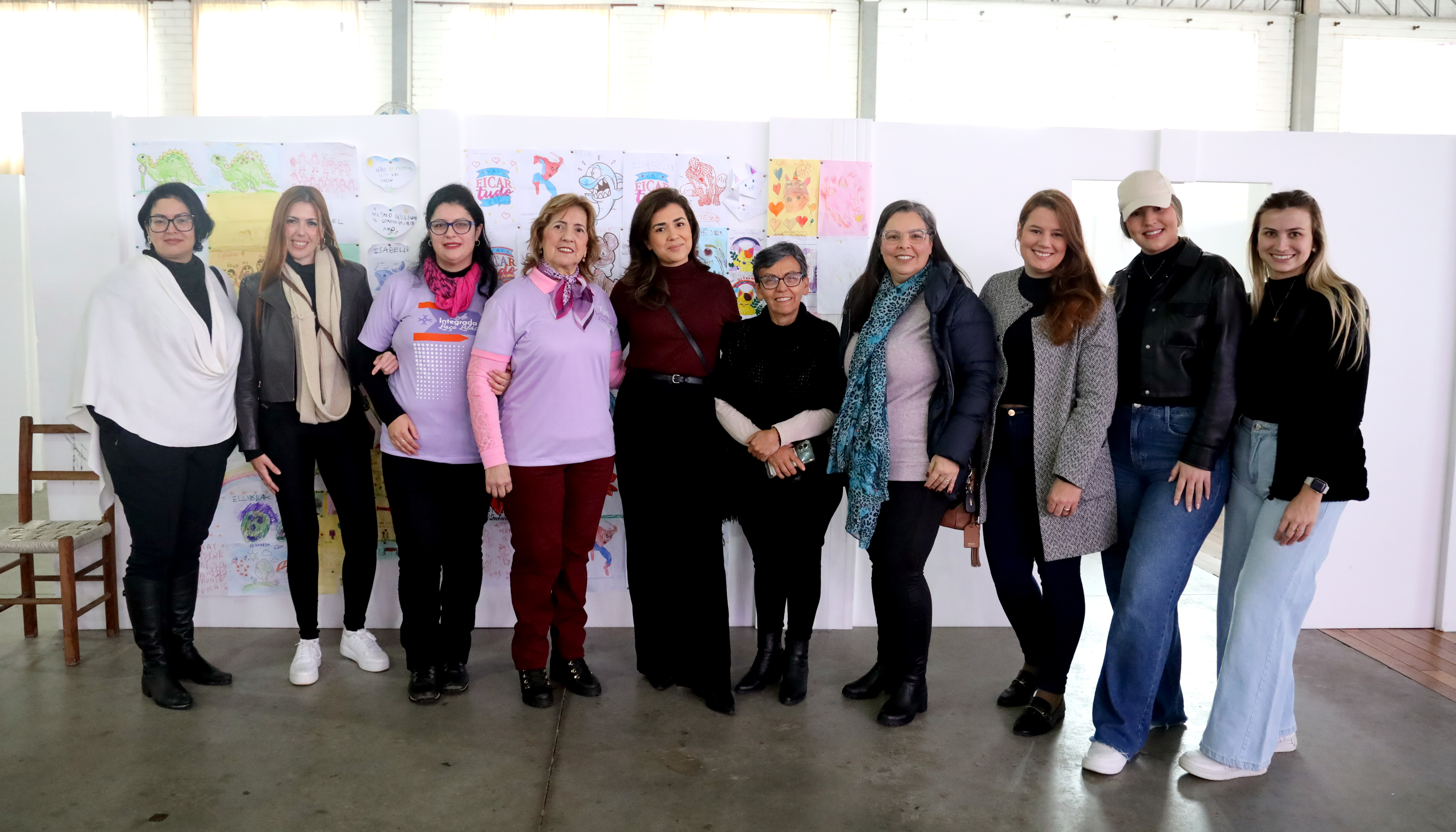 Rede Lilás visita abrigo exclusivo para mulheres em Novo Hamburgo