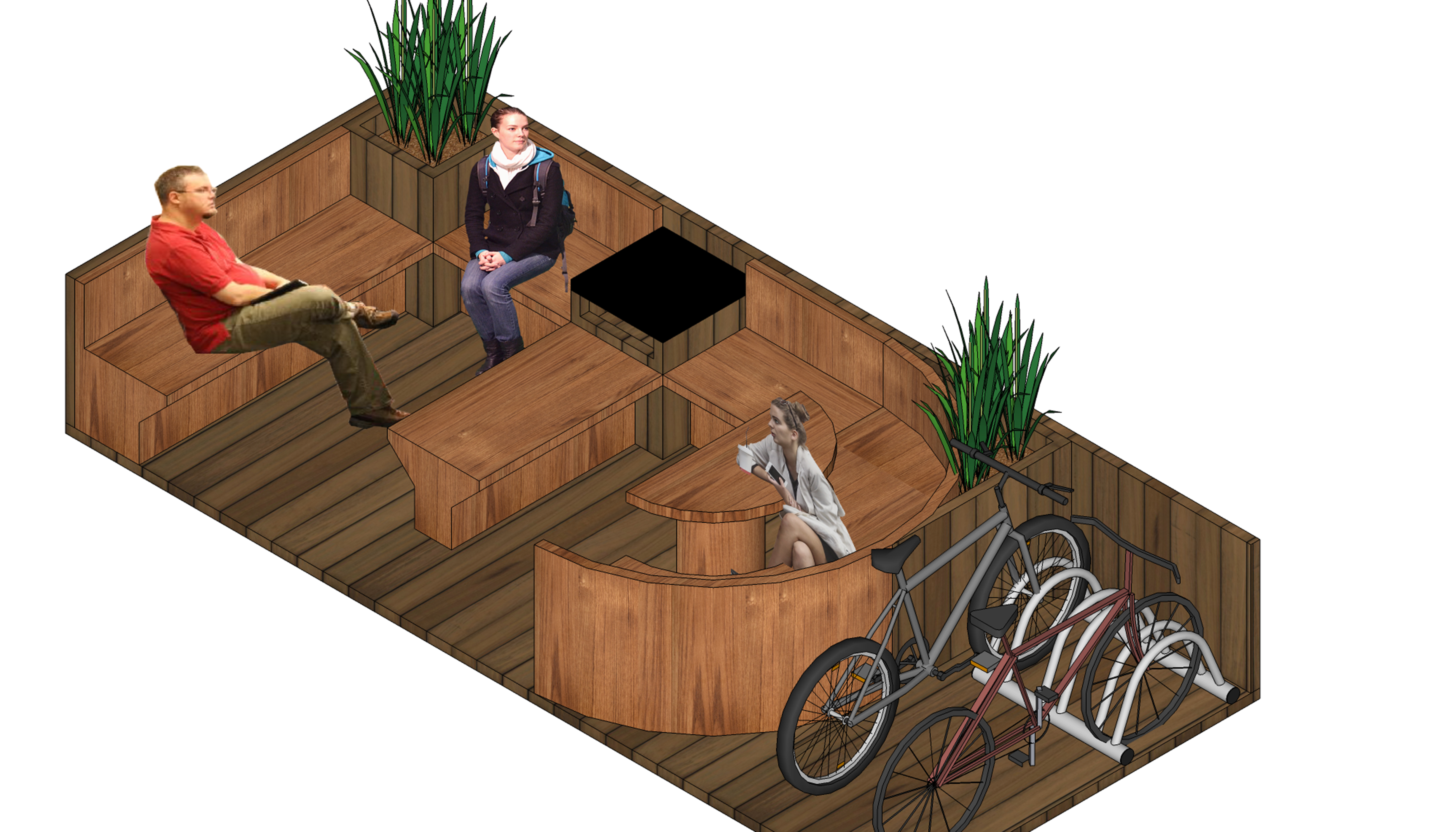 Ruas de Novo Hamburgo poderão ter áreas de convivência em extensões temporárias de calçadas