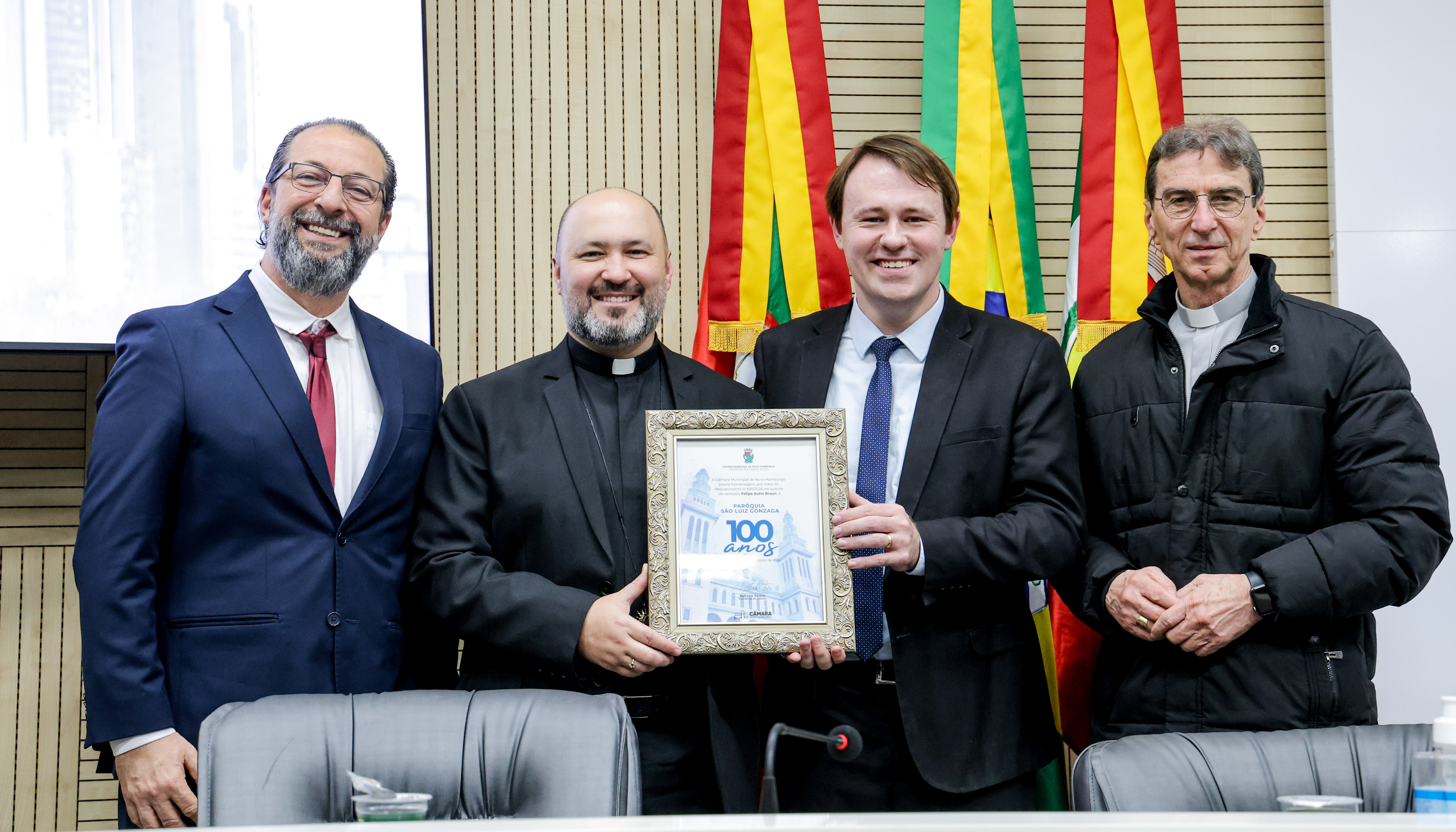 Sessão solene celebra o centenário da Paróquia São Luiz Gonzaga 