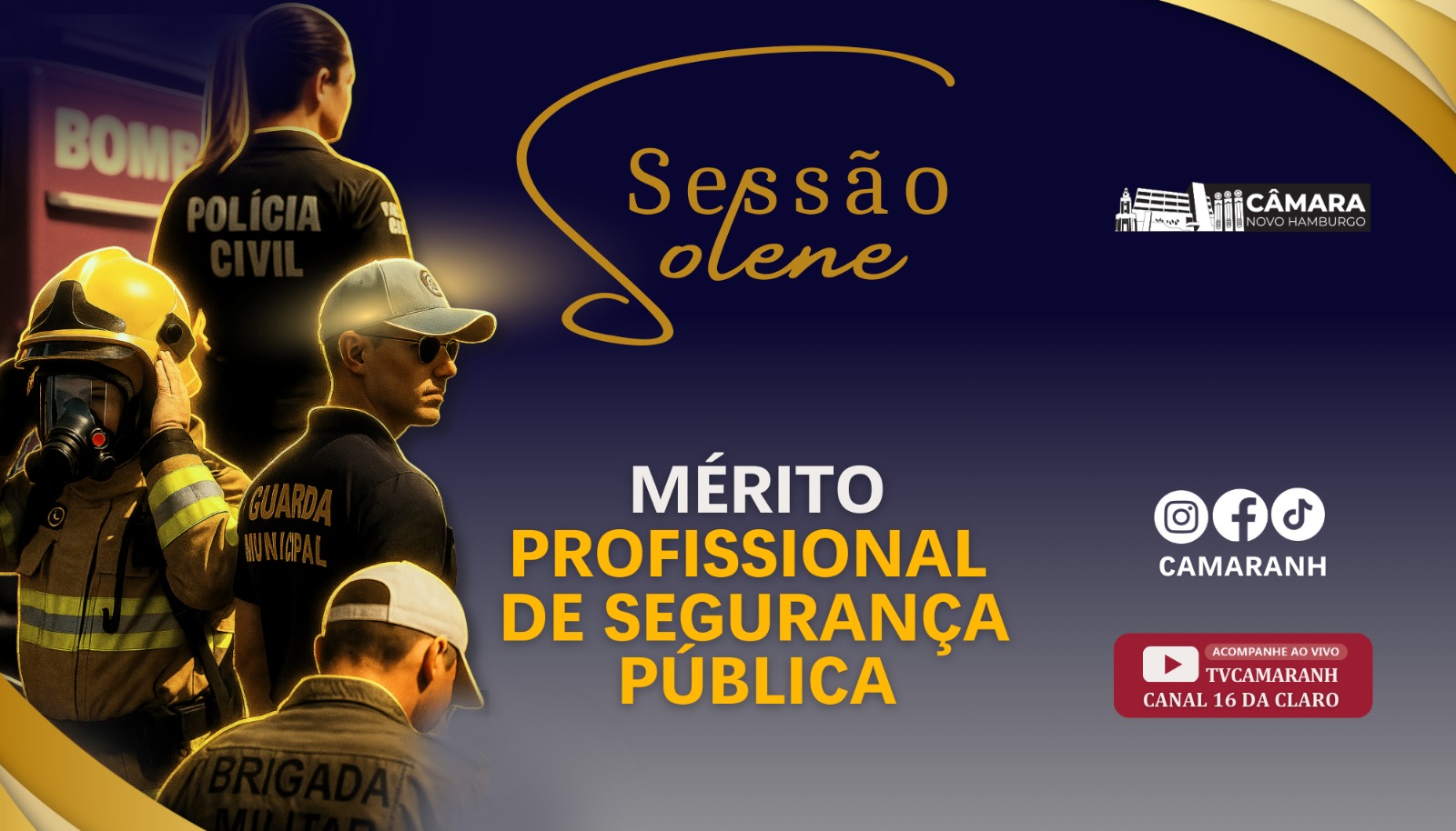 Sessão solene premiará servidores da segurança pública