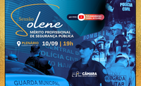 Solene premiará profissionais da segurança pública no próximo dia 10