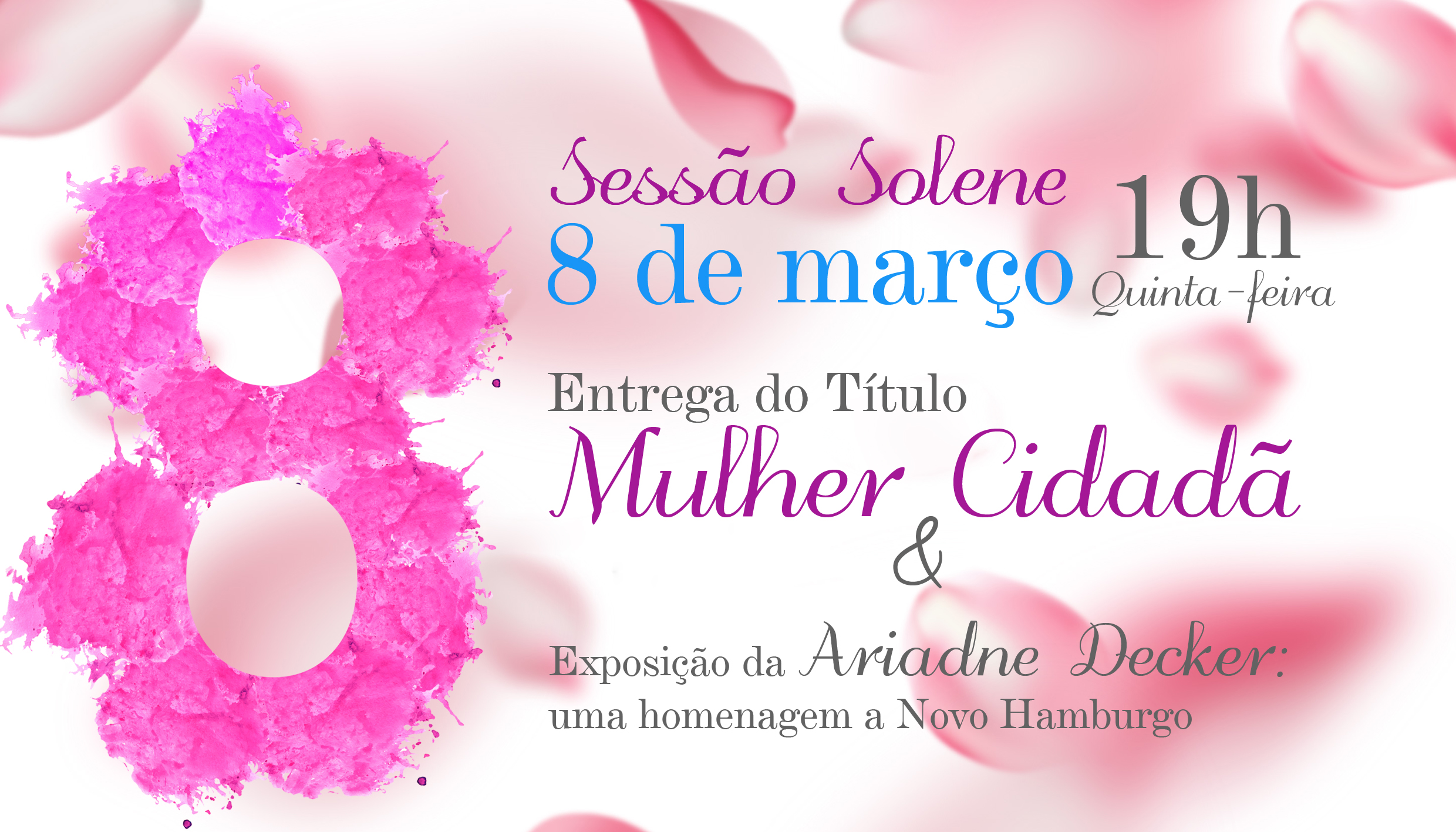 Título Mulher Cidadã de Novo Hamburgo será entregue no dia 8