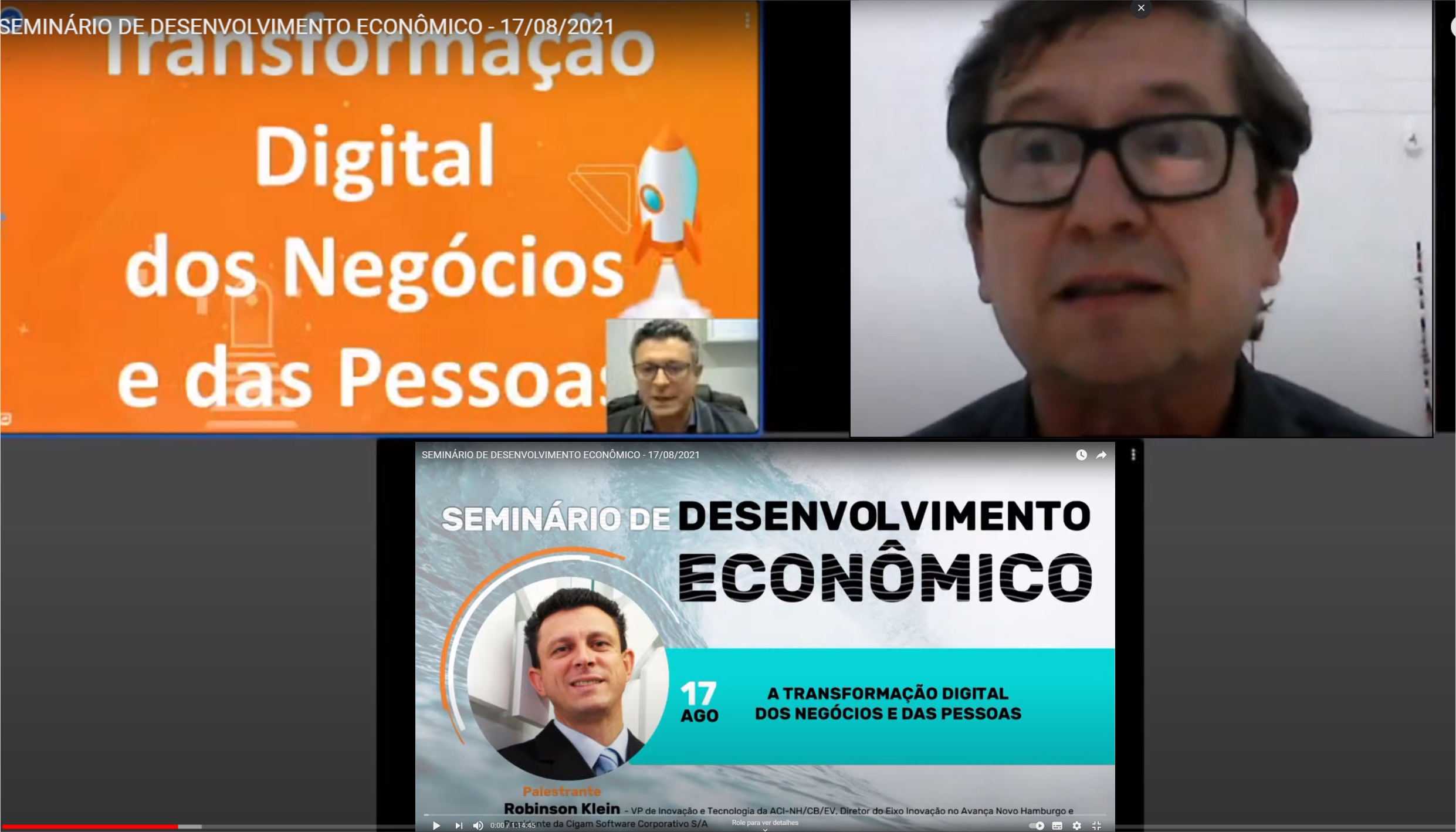 Transformação Digital dos Negócios e das Pessoas pauta terceira live do Seminário de Desenvolvimento Econômico