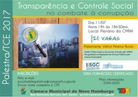 Transparência e controle social é tema de palestra promovida pela Escola do Legislativo 