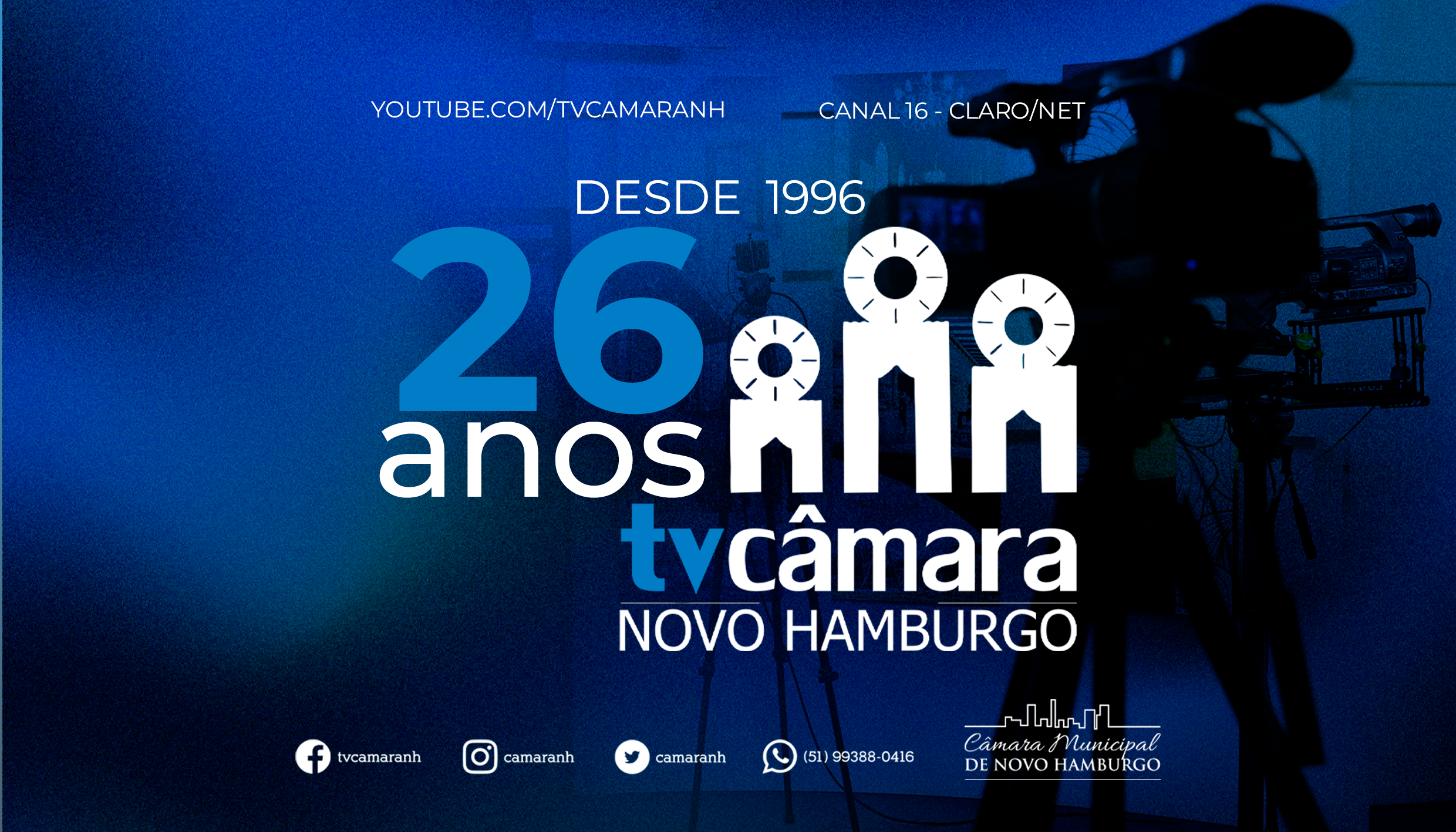 TV Câmara completa 26 anos de história nesta segunda-feira