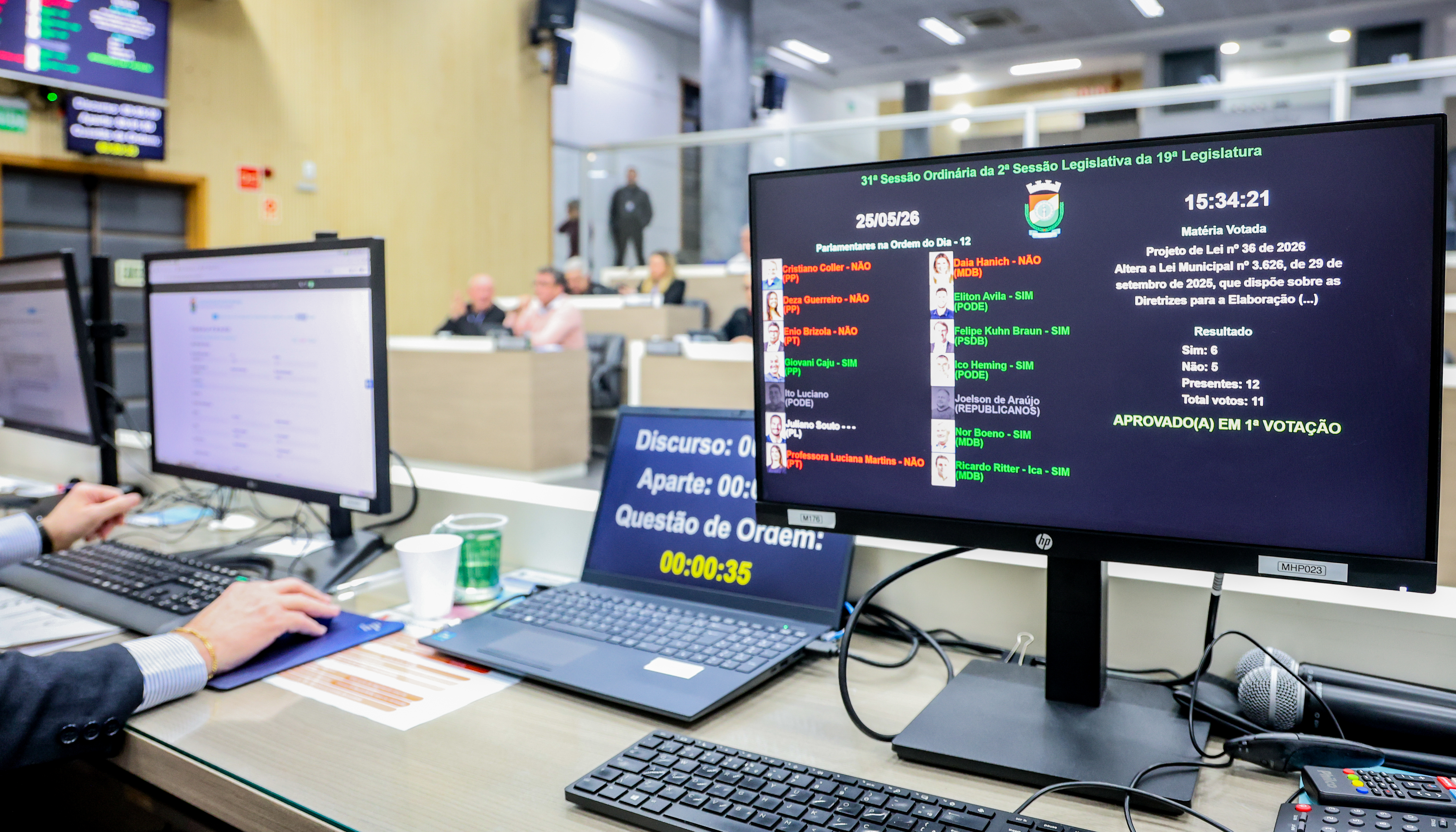 Vereadores aprovam ajuste no texto da lei orçamentária