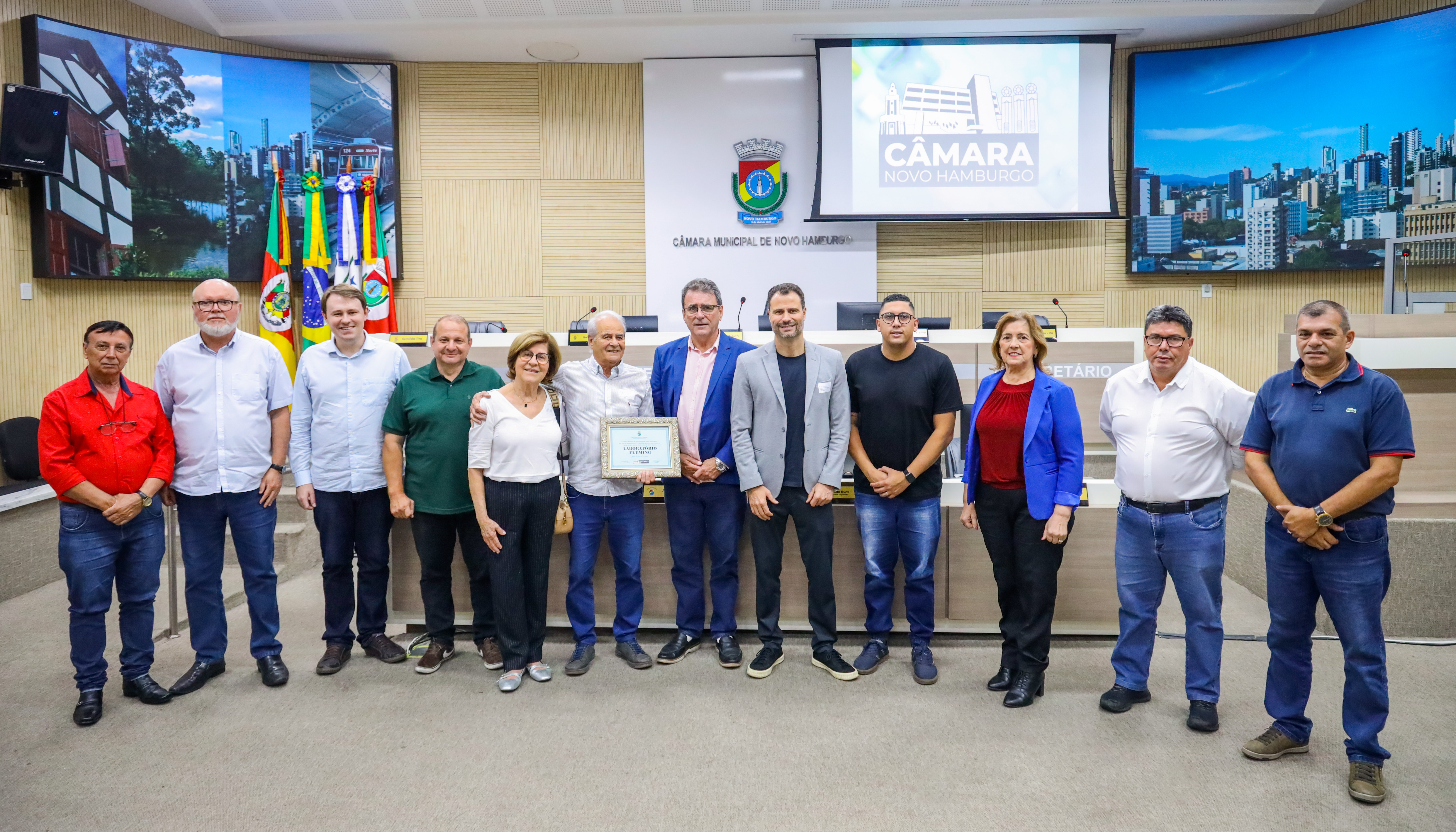 Vereadores celebram os 55 anos do Laboratório Fleming