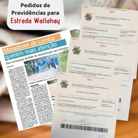 02/05/2019 - Fernando Lourenço visita estrada do Wallahay em Lomba Grande