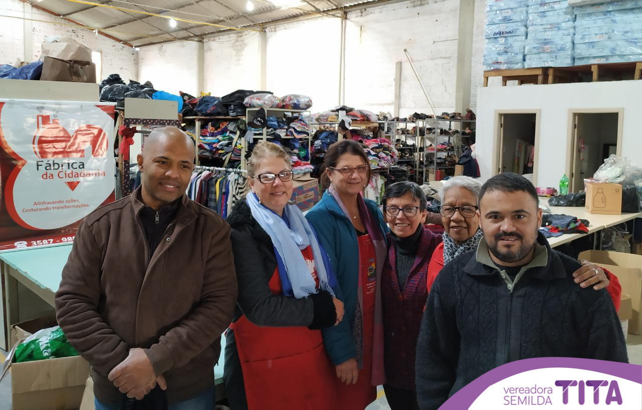 02/07/2019 - Vereadora Tita visita Fábrica da Cidadania