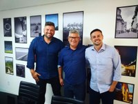 03/02/2020 - Vereador Nor Boeno reúne-se com o deputado federal Maurício Dziedricki em Porto Alegre