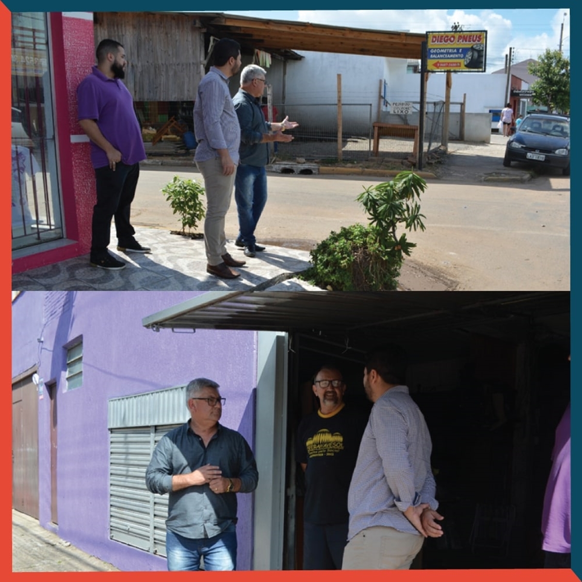 03/04/2019 - Vereador Nor Boeno repassa demandas do bairro Canudos ao secretário de Obras do Município