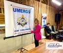 03/05/2022 - Vereadora Lourdes Valim participa de culto da UMERGS no 3º BPM-NH