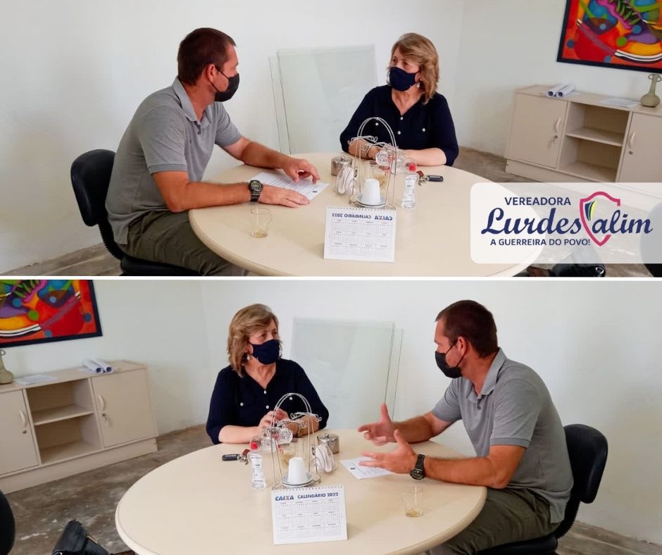 04/03/2022 - Vereadora Lourdes Valim reúne-se com secretário de Esportes