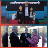 05/07/2019 - Nor Boeno acompanha eleições do Projeto Vereador Mirim na escola Eugênio Nelson Ritzel