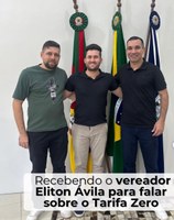 05/12/2025 - Eliton busca conhecer sistema do Tarifa Zero na prefeitura de Parobé