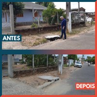 06/03/2020 - Vereador Nor Boeno tem pedido de substituição de tampa de bueiro atendido na Vila Iguaçu