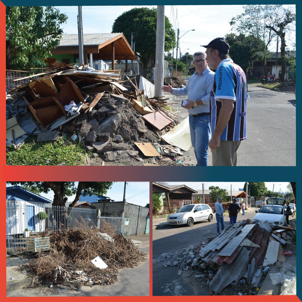 06/08/2019 - Nor Boeno solicita recolhimento de galhos e entulhos na rua Arnô Edwim Schaly em Canudos