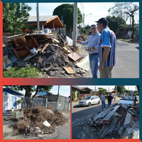 06/08/2019 - Nor Boeno solicita recolhimento de galhos e entulhos na rua Arnô Edwim Schaly em Canudos