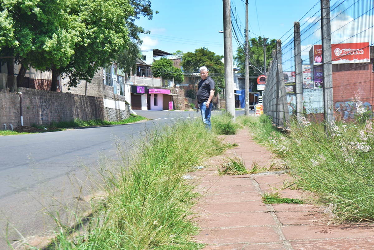 07/02/2020 - Vereador Nor Boeno solicita capina e roçada de meio-fio na rua Arthur Momberger