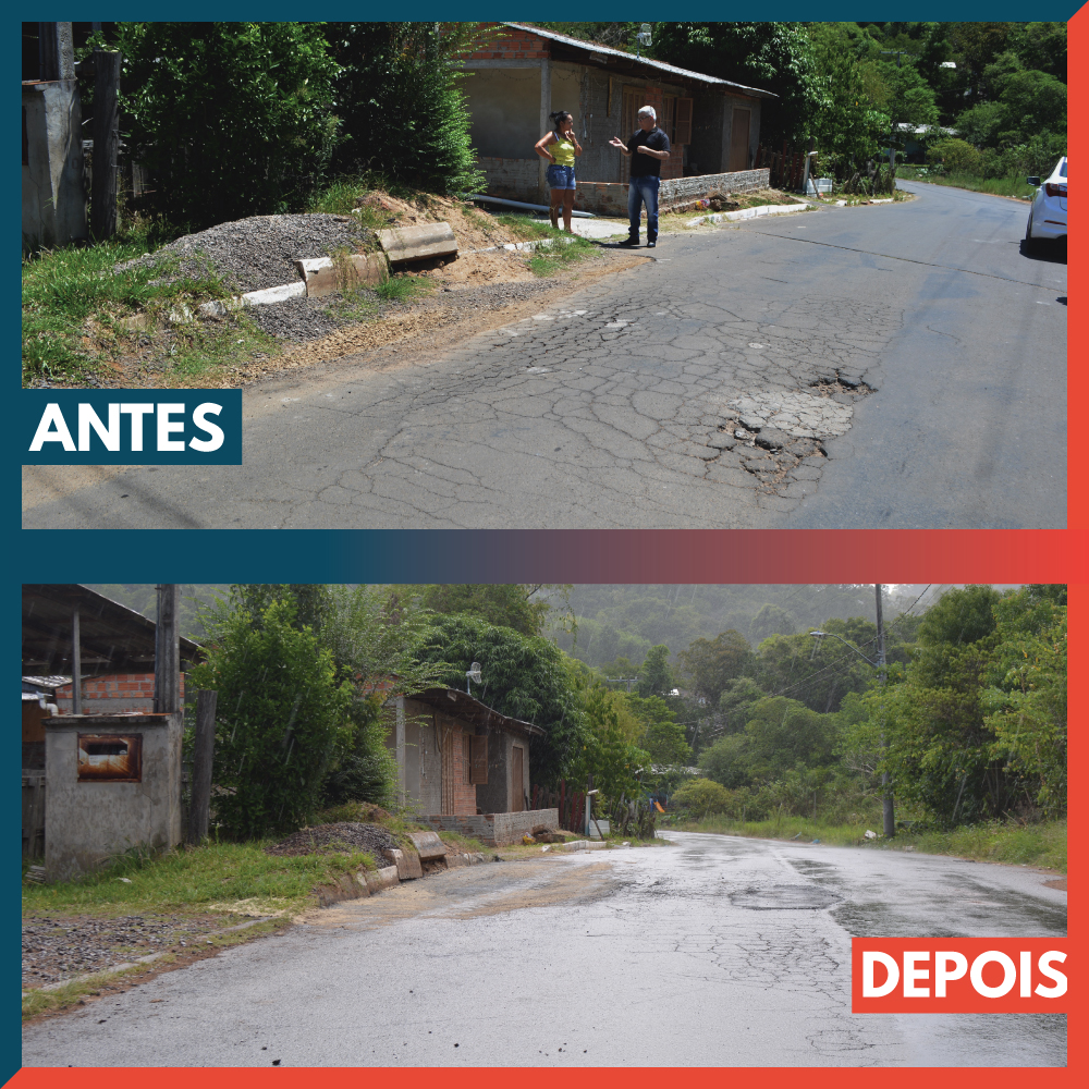 07/02/2020 - Vereador Nor Boeno tem pedido de recomposição asfáltica atendido