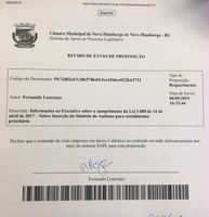 07/05/2019 - Fernando Lourenço cobra cumprimento de lei que reforça o direito do autista a atendimento prioritário