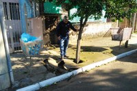 08/05/2019 - Vereador Nor Boeno solicita conserto de infiltração em passeio público no bairro Canudos