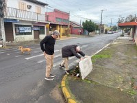 08/08/2025 - Vereador Nor Boeno realiza visita acompanhado do secretário de obras no bairro canudos 