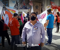 09/11/2021 - Brizola participa de ato no Palácio Piratini em defesa do piso regional