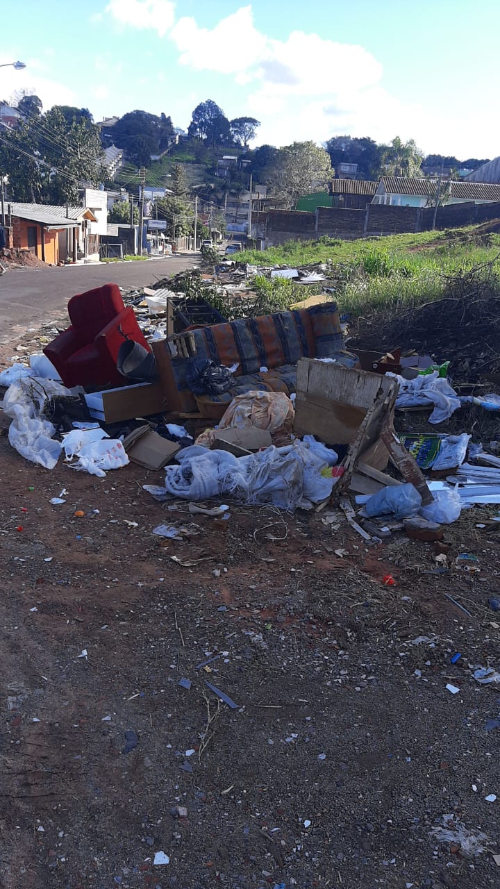 10/07/2020 - Vereador Fernando Lourenço solicita recolhimento de lixos diversos na rua Johann Friedrich Pechmann
