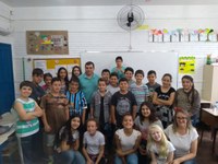 10/10/2018 - Vereador Vladi Lourenço palestra na Escola Estadual Leopoldo Petry